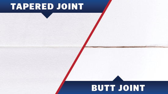 tapered joint vs. butt joint